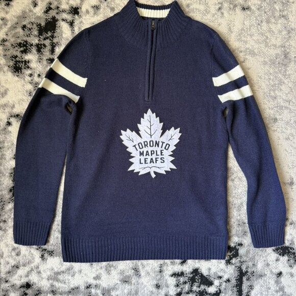 Vintage Toronto Maple Leafs NHL 1/4 zip sweater - Picture 1 of 4